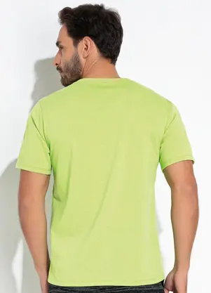 Moda Pop - Blusa Verde Lima em Malha de Algodão - MODA POP