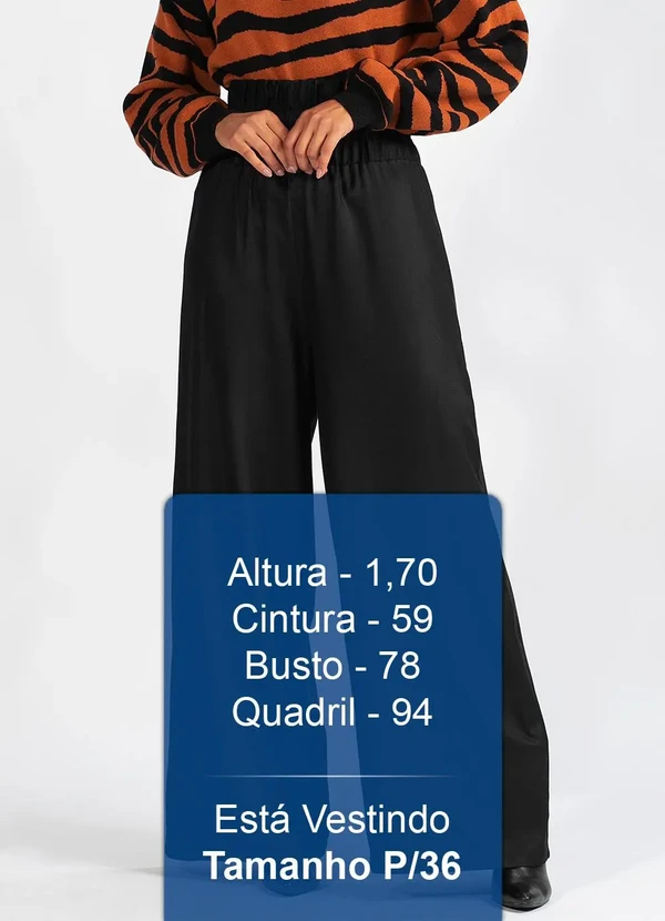 Hering - Calca Pantalona em Viscose Preta 5