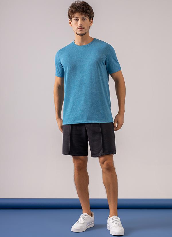 Just Basic - Camisa Básica em Malha Mouline Azul 3