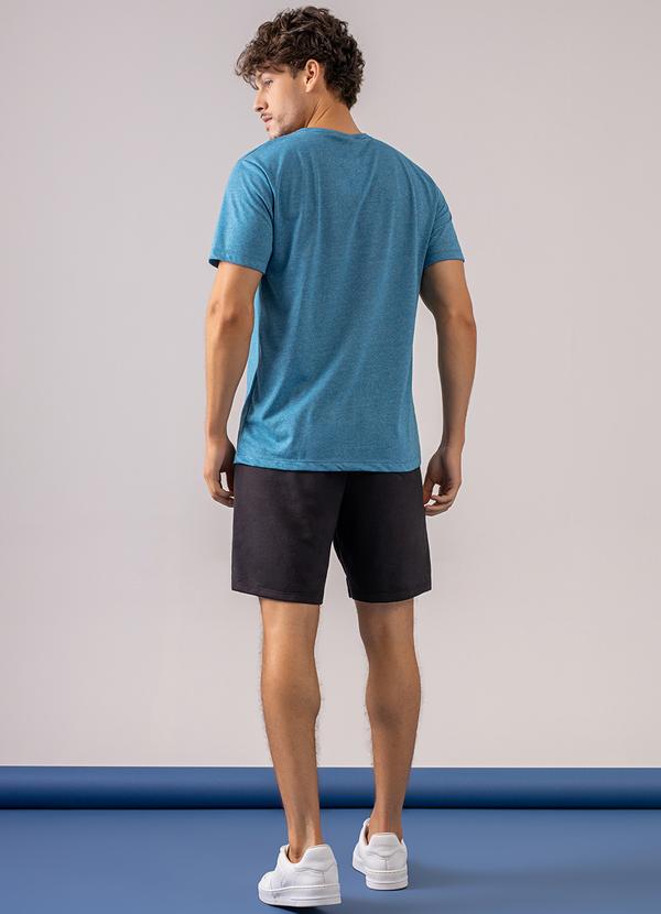 Just Basic - Camisa Básica em Malha Mouline Azul 4