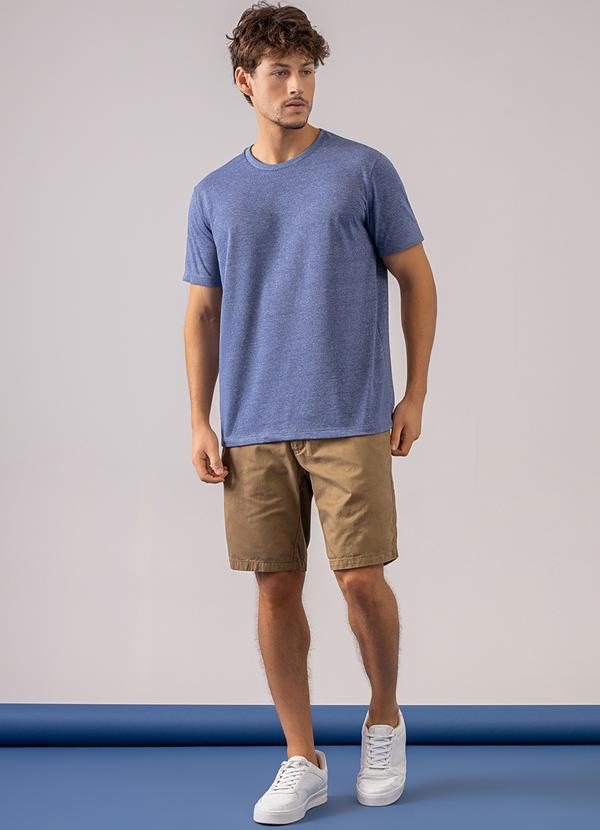 Just Basic - Camisa Básica em Malha Mouline Azul 5