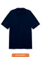 Basicamente - Camisa Polo Piquet Stretch Plus Masculina Preto - variação: Azul