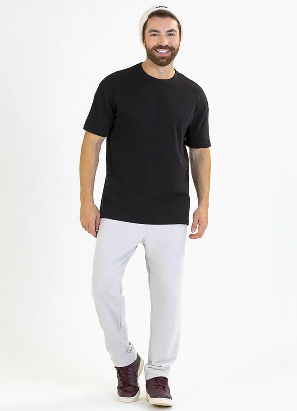 Soft Bonni - Camiseta Adulto em Malha Quadrilê Preto 2