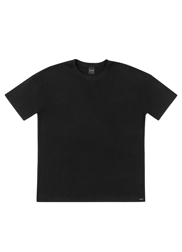 Soft Bonni - Camiseta Adulto em Malha Quadrilê Preto 3