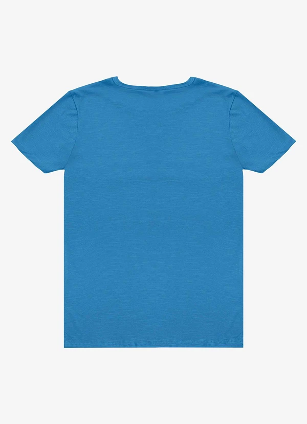 Rovitex - Camiseta Adulto Masculino em Meia Malha Azul 2