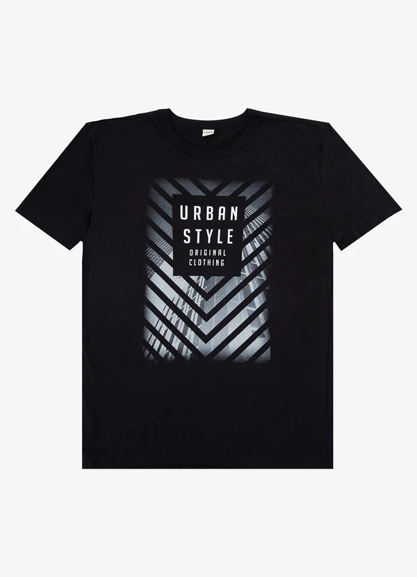 Select - Camiseta Adulto Masculino em Meia Malha Preto