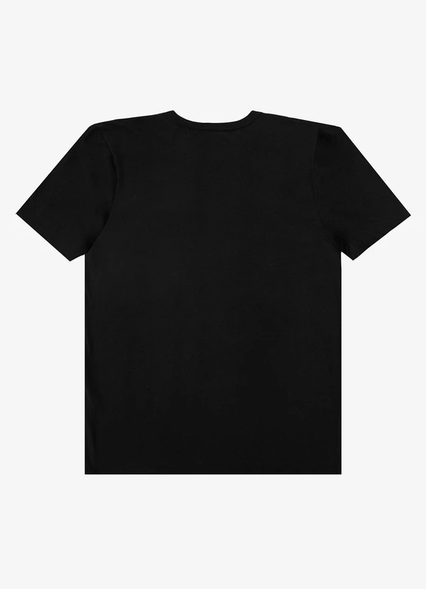Select - Camiseta Adulto Masculino em Meia Malha Preto 2