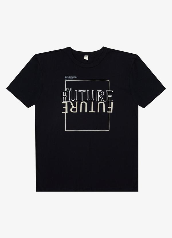 Select - Camiseta Adulto Masculino em Meia Malha Preto