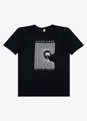 Select - Camiseta Adulto Masculino em Meia Malha Preto - SELECT