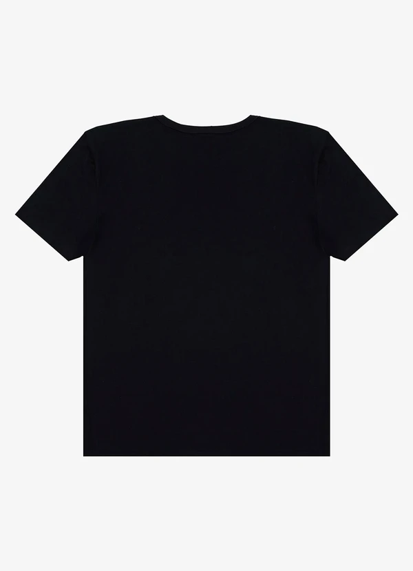 Select - Camiseta Adulto Masculino em Meia Malha Preto 2