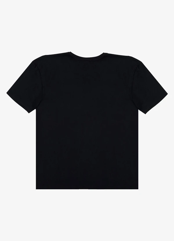 Select - Camiseta Adulto Masculino em Meia Malha Preto 2