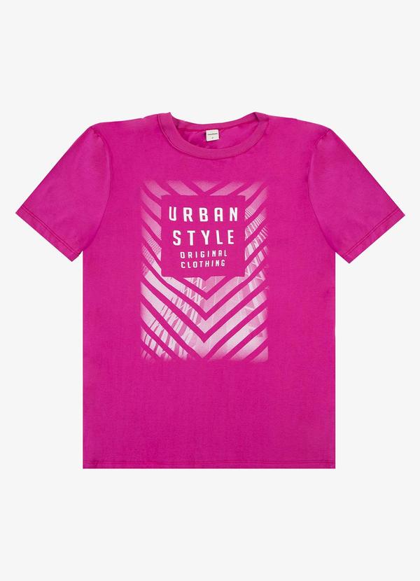 Select - Camiseta Adulto Masculino em Meia Malha Rosa 1