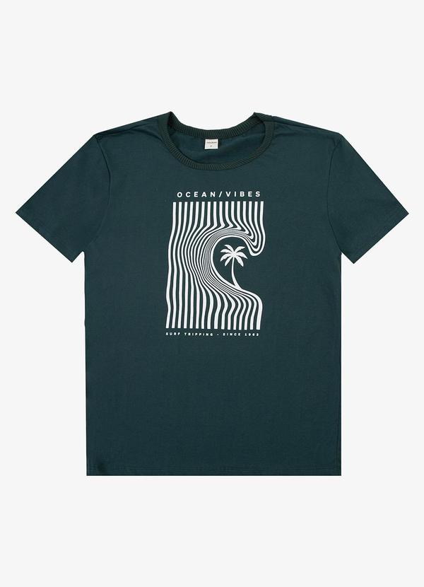 Select - Camiseta Adulto Masculino em Meia Malha Verde
