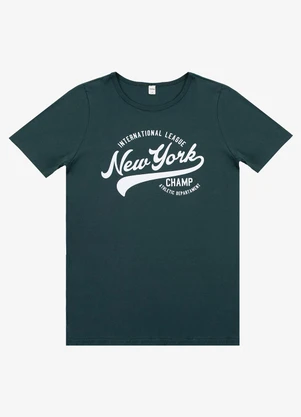 Rovitex - Camiseta Adulto Masculino em Meia Malha Verde - ROVITEX