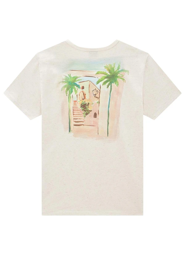 Enfim - Camiseta Areia Slim em Linho 4
