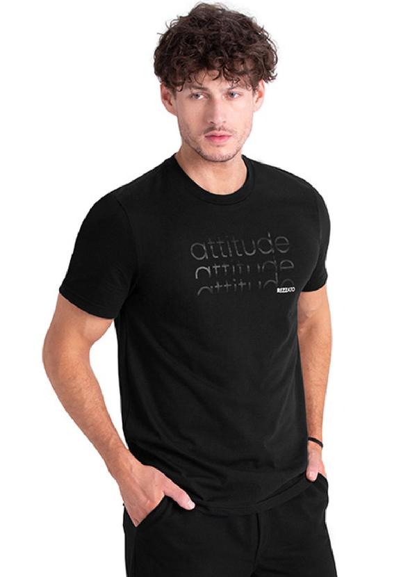 Rezzato - Camiseta Attitude Masculino Preto