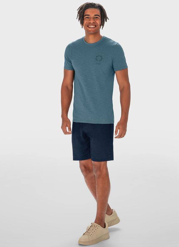 Malwee - Camiseta Azul Escuro Slim Leave Only Footprints 2