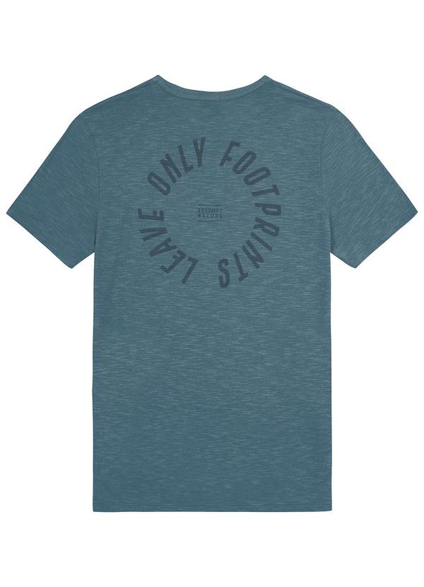 Malwee - Camiseta Azul Escuro Slim Leave Only Footprints 4