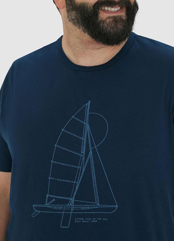 Malwee - Camiseta Azul Marinho Veleiro 4