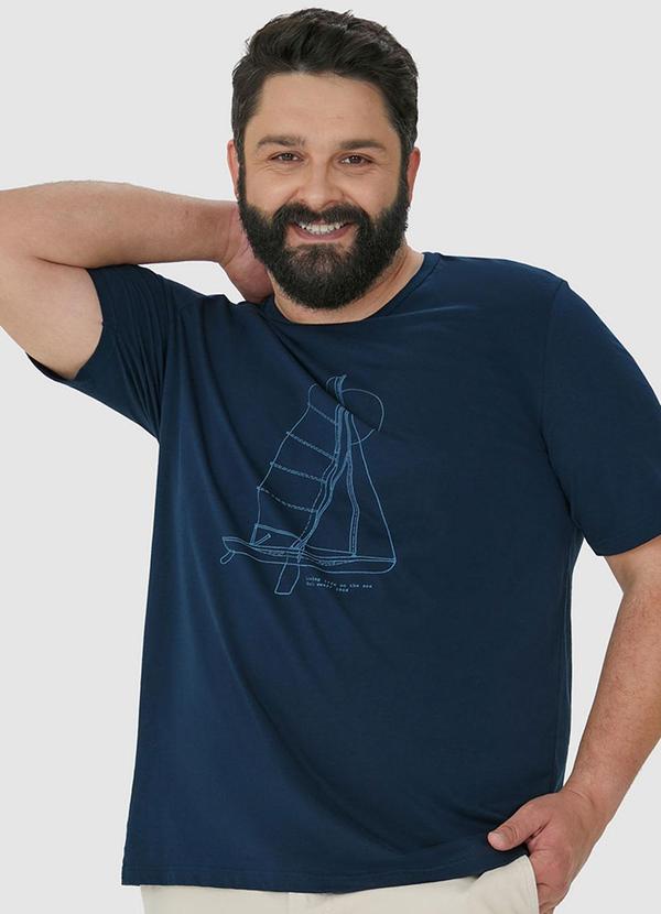 Malwee - Camiseta Azul Marinho Veleiro 5