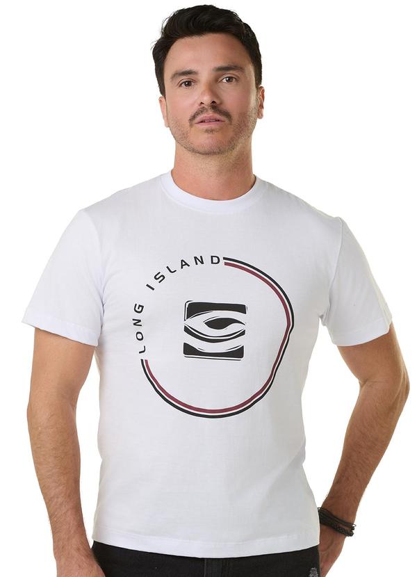 Long Insland - Camiseta Básica Circle Branco 1
