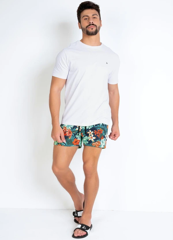 Actual - Camiseta Básica com Detalhe Bordado Branca 3