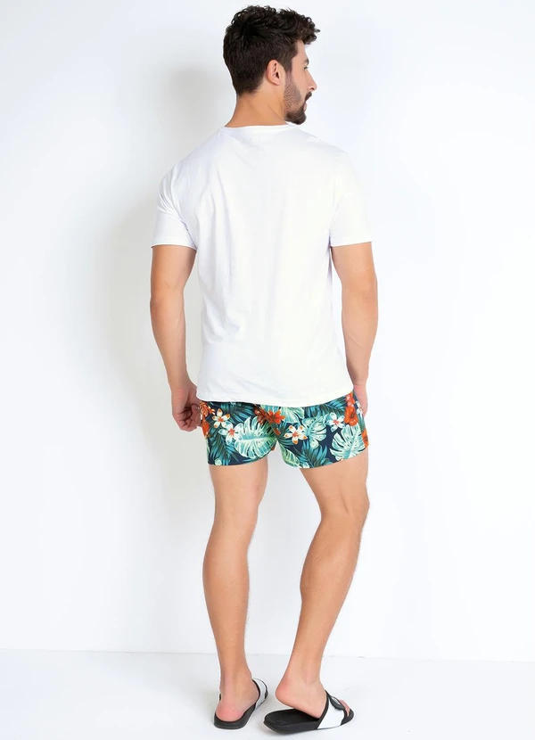 Actual - Camiseta Básica com Detalhe Bordado Branca 4