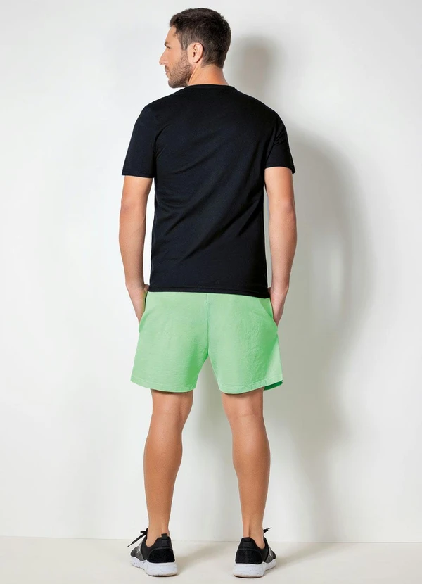 Actual - Camiseta Básica com Detalhe Bordado Preta 8