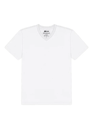 Fico - Camiseta Básica com Gola V em Meia Malha Branco - FICO