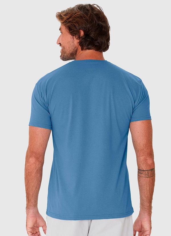 Malwee - Camiseta Básica Decote Redondo Pima Azul 2