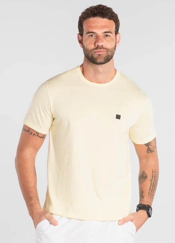 The Philippines - Camiseta Básica em Algodão The Philippines Amarelo