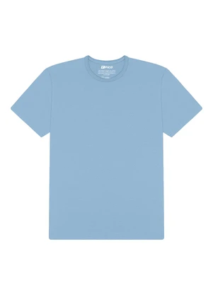 Fico - Camiseta Básica em Malha Cotton Azul - FICO