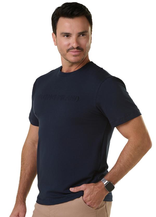 Long Insland - Camiseta Básica Embossing Azul