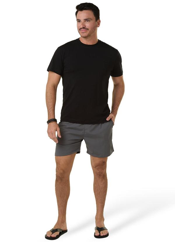 Long Insland - Camiseta Básica Embossing Preto 2