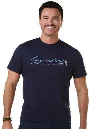 Outlet - Camiseta Básica Established Azul - OUTLET