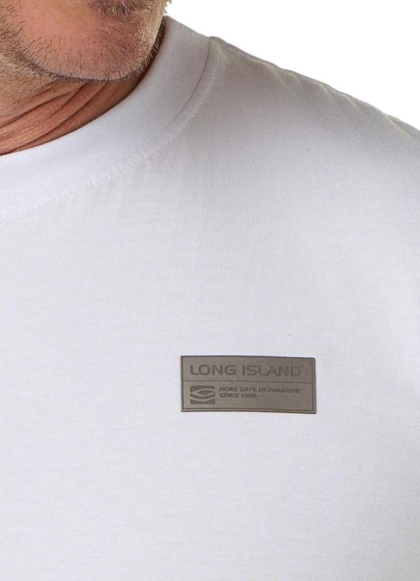 Long Insland - Camiseta Básica Etiqueta Branco 2