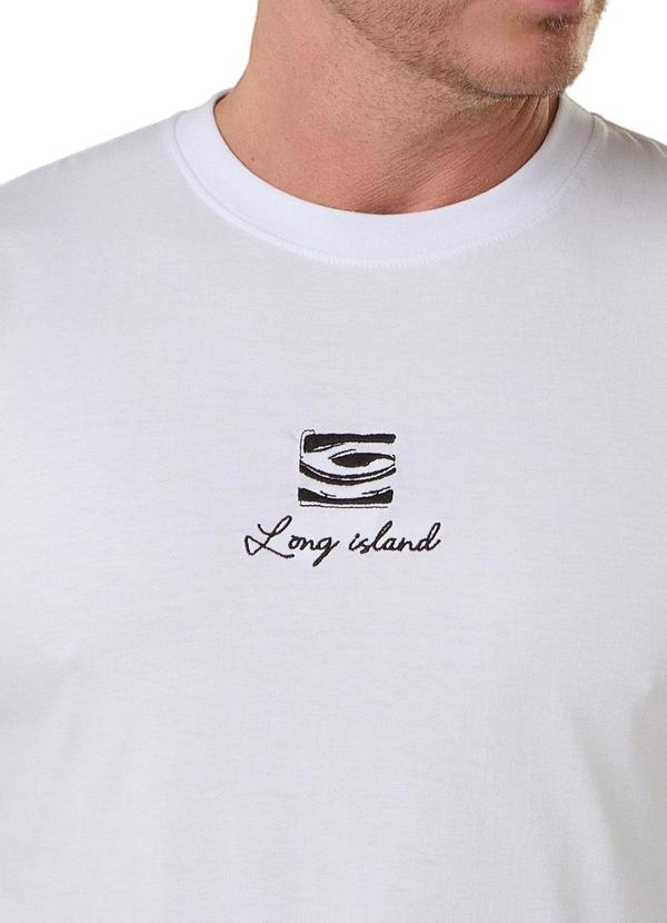 Long Insland - Camiseta Básica Long Island Bordado Branco 3