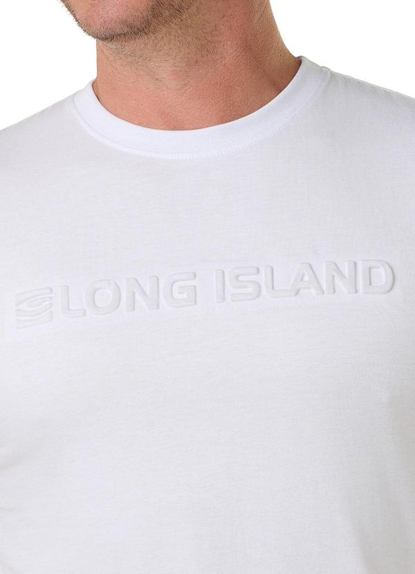 Long Insland - Camiseta Básica Long Island Embossing Branco 2