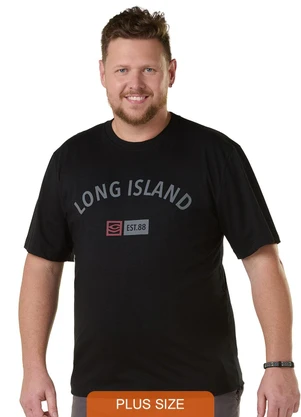 Outlet - Camiseta Básica Long Island Preto - OUTLET