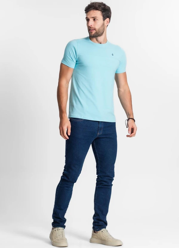 Diametro - Camiseta Básica Masculina Azul 3