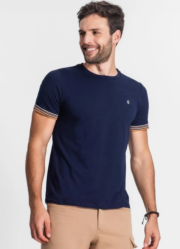 Diametro - Camiseta Básica Masculina Azul