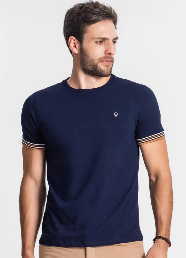 Diametro - Camiseta Básica Masculina Azul 4