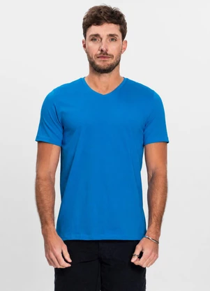 Diametro - Camiseta Básica Masculina Azul - DIAMETRO