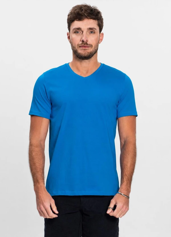 Diametro - Camiseta Básica Masculina Azul