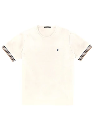 Diametro - Camiseta Básica Masculina Bege - DIAMETRO