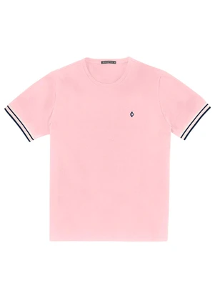 Diametro - Camiseta Básica Masculina Rosa - DIAMETRO