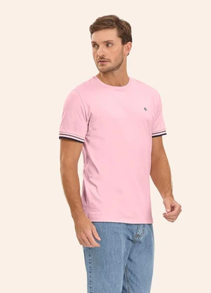 Diametro - Camiseta Básica Masculina Rosa - DIAMETRO