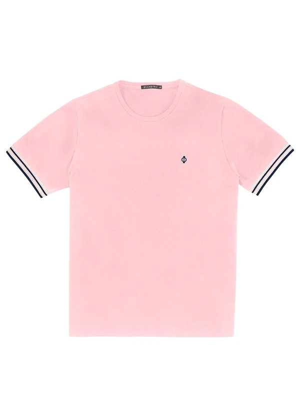 Diametro - Camiseta Básica Masculina Rosa