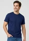 Yends Fashion - Camiseta Básica Masculina T-Shirt Branco - variação: Azul