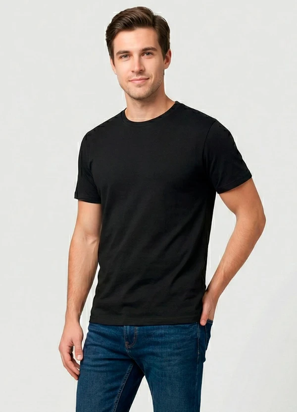 Yends Fashion - Camiseta Básica Masculina T-Shirt Preto 2